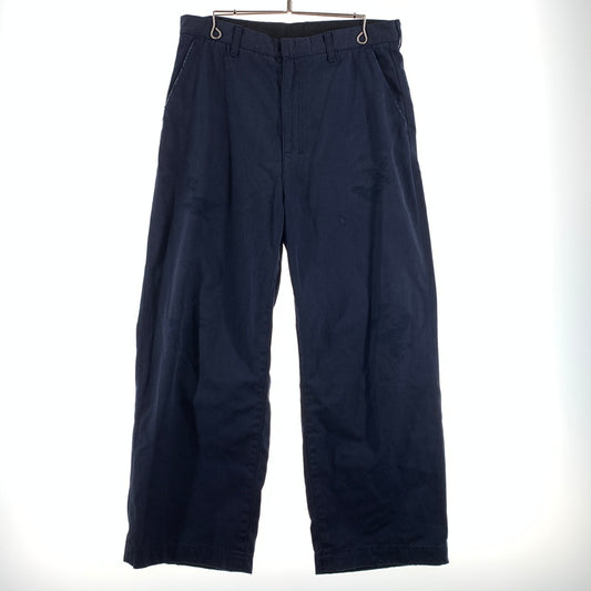【中古品】【メンズ】 ANCELLM アンセルム × WISM ウィズム 別注 コラボ WIDE CHINO PANTS ACW-07 ワイド チノパンツ ボトムス フェード加工 151-260701-ko-13-tei サイズ：2 カラー：ネイビー 万代Net店