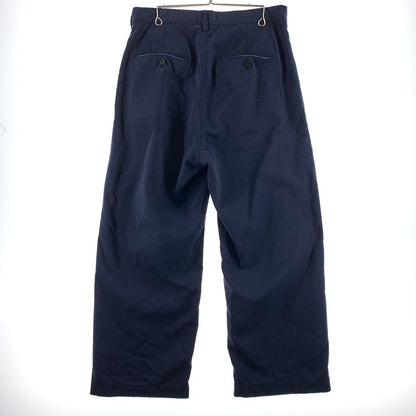 【中古品】【メンズ】 ANCELLM アンセルム × WISM ウィズム 別注 コラボ WIDE CHINO PANTS ACW-07 ワイド チノパンツ ボトムス フェード加工 151-260701-ko-13-tei サイズ：2 カラー：ネイビー 万代Net店