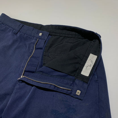 【中古品】【メンズ】 ANCELLM アンセルム × WISM ウィズム 別注 コラボ WIDE CHINO PANTS ACW-07 ワイド チノパンツ ボトムス フェード加工 151-260701-ko-13-tei サイズ：2 カラー：ネイビー 万代Net店