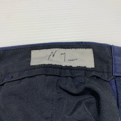 【中古品】【メンズ】 ANCELLM アンセルム × WISM ウィズム 別注 コラボ WIDE CHINO PANTS ACW-07 ワイド チノパンツ ボトムス フェード加工 151-260701-ko-13-tei サイズ：2 カラー：ネイビー 万代Net店