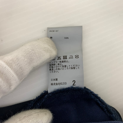 【中古品】【メンズ】 ANCELLM アンセルム × WISM ウィズム 別注 コラボ WIDE CHINO PANTS ACW-07 ワイド チノパンツ ボトムス フェード加工 151-260701-ko-13-tei サイズ：2 カラー：ネイビー 万代Net店