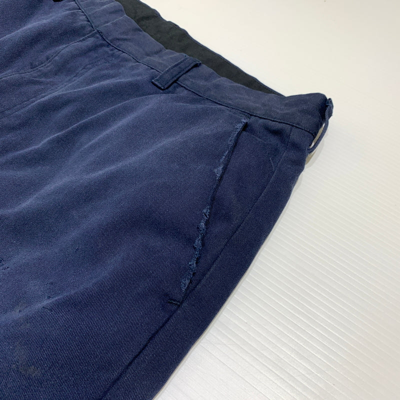 【中古品】【メンズ】 ANCELLM アンセルム × WISM ウィズム 別注 コラボ WIDE CHINO PANTS ACW-07 ワイド チノパンツ ボトムス フェード加工 151-260701-ko-13-tei サイズ：2 カラー：ネイビー 万代Net店