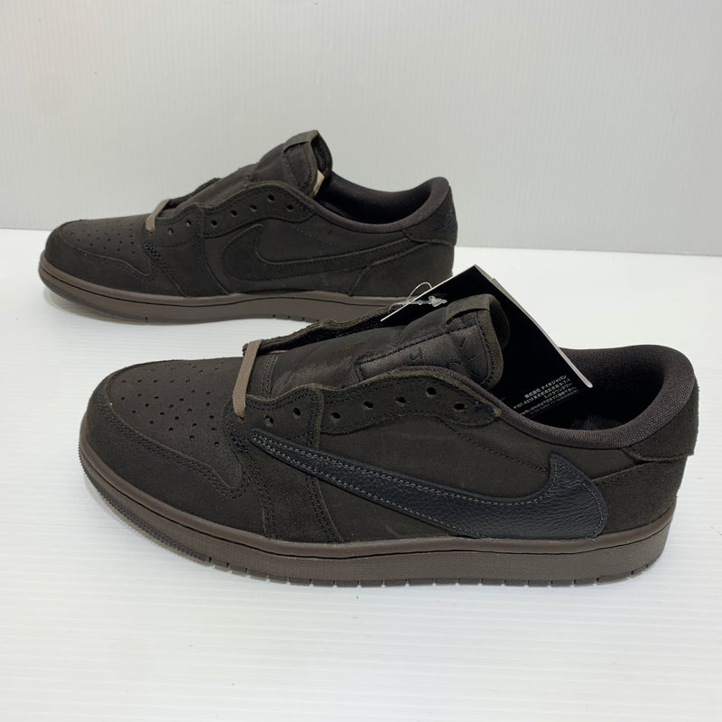【中古品】【メンズ】 NIKE ナイキ × TRAVIS SCOTT トラヴィス スコット 別注 コラボ AIR JORDAN １ LOW OG SP VELVET BROWN AND DARK MOCHA DM7866-202 エアジョーダン 1 ロー スニーカー 靴 シューズ 160-260709-ko-05-tei サイズ：27cm カラー：ブラウン 万代Net店