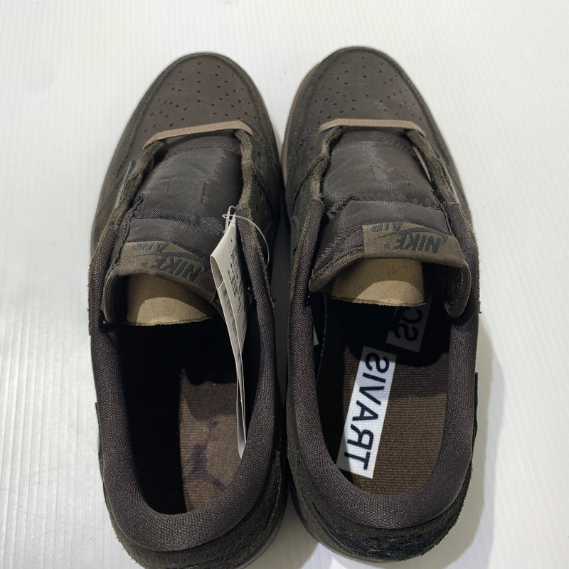 【中古品】【メンズ】 NIKE ナイキ × TRAVIS SCOTT トラヴィス スコット 別注 コラボ AIR JORDAN １ LOW OG SP VELVET BROWN AND DARK MOCHA DM7866-202 エアジョーダン 1 ロー スニーカー 靴 シューズ 160-260709-ko-05-tei サイズ：27cm カラー：ブラウン 万代Net店