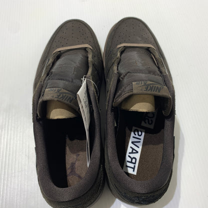 【中古品】【メンズ】 NIKE ナイキ × TRAVIS SCOTT トラヴィス スコット 別注 コラボ AIR JORDAN １ LOW OG SP VELVET BROWN AND DARK MOCHA DM7866-202 エアジョーダン 1 ロー スニーカー 靴 シューズ 160-260709-ko-05-tei サイズ：27cm カラー：ブラウン 万代Net店