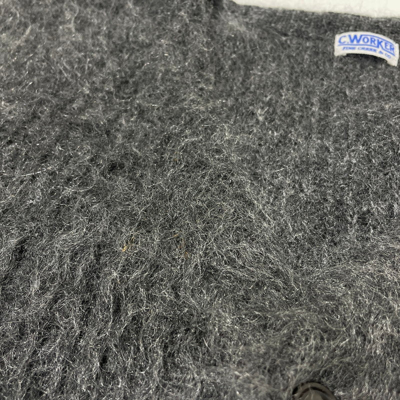 【中古品】【メンズ】 C.WORKER シーワーカー MOHAIR CARDIGAN モヘア カーディガン トップス 140-260701-sa-08-tei サイズ：38 カラー：グレー 万代Net店