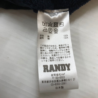 【現状渡し品】【メンズ】 RANDY ランディ DISH OUT AW24-RPT08 ディッシュ アウト ボトムス 151-260702-sa-03-tei サイズ：2 カラー：ネイビー 万代Net店
