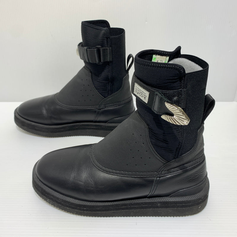 【中古品】【メンズ】 SUICOKE スイコック × TOGA PULLA トーガ プルラ 別注 コラボ SHORT BOOTS ショートブーツ 靴 レインブーツ BEEモデル 164-260709-ko-04-tei サイズ：27cm カラー：ブラック 万代Net店