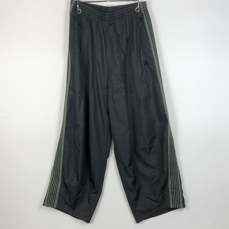 【中古美品】【メンズ】 NEEDLES ニードルス H.D.TRACK PANT-NYLON RW1684 ヒザデル トラック パンツ ナイロン ボトムス 151-260702-sa-04-tei サイズ：S カラー：ブラック 万代Net店