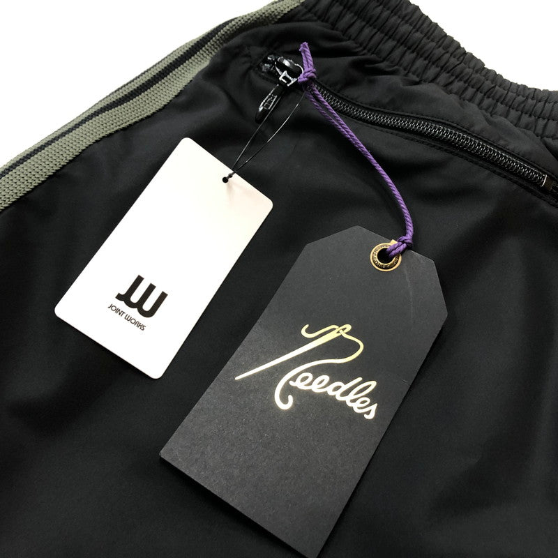 【中古美品】【メンズ】 NEEDLES ニードルス H.D.TRACK PANT-NYLON RW1684 ヒザデル トラック パンツ ナイロン ボトムス 151-260702-sa-04-tei サイズ：S カラー：ブラック 万代Net店
