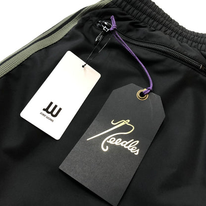 【中古美品】【メンズ】 NEEDLES ニードルス H.D.TRACK PANT-NYLON RW1684 ヒザデル トラック パンツ ナイロン ボトムス 151-260702-sa-04-tei サイズ：S カラー：ブラック 万代Net店