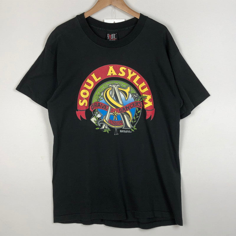 【中古品】【メンズ】 GIANT ジャイアント SOUL ASYLUM 1992 TOUR TEE ソウル アサイラム 1992年 ツアー Ｔシャツ 半袖 トップス 145-260702-sa-14-tei サイズ：XL カラー：ブラック 万代Net店