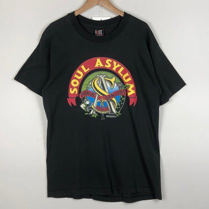 【中古品】【メンズ】 GIANT ジャイアント SOUL ASYLUM 1992 TOUR TEE ソウル アサイラム 1992年 ツアー Ｔシャツ 半袖 トップス 145-260702-sa-14-tei サイズ：XL カラー：ブラック 万代Net店