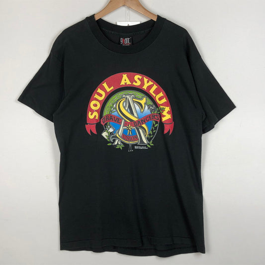 【中古品】【メンズ】 GIANT ジャイアント SOUL ASYLUM 1992 TOUR TEE ソウル アサイラム 1992年 ツアー Ｔシャツ 半袖 トップス 145-260702-sa-14-tei サイズ：XL カラー：ブラック 万代Net店