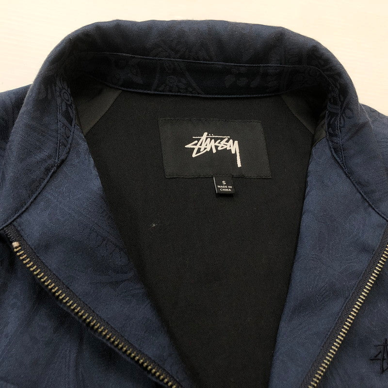 【中古品】【メンズ】 STUSSY ステューシー PAISLEY BRYAN JACKET 115461 ペイズリー ブライアン ジャケット アウター 142-260702-sa-07-tei サイズ：S カラー：ネイビー 万代Net店