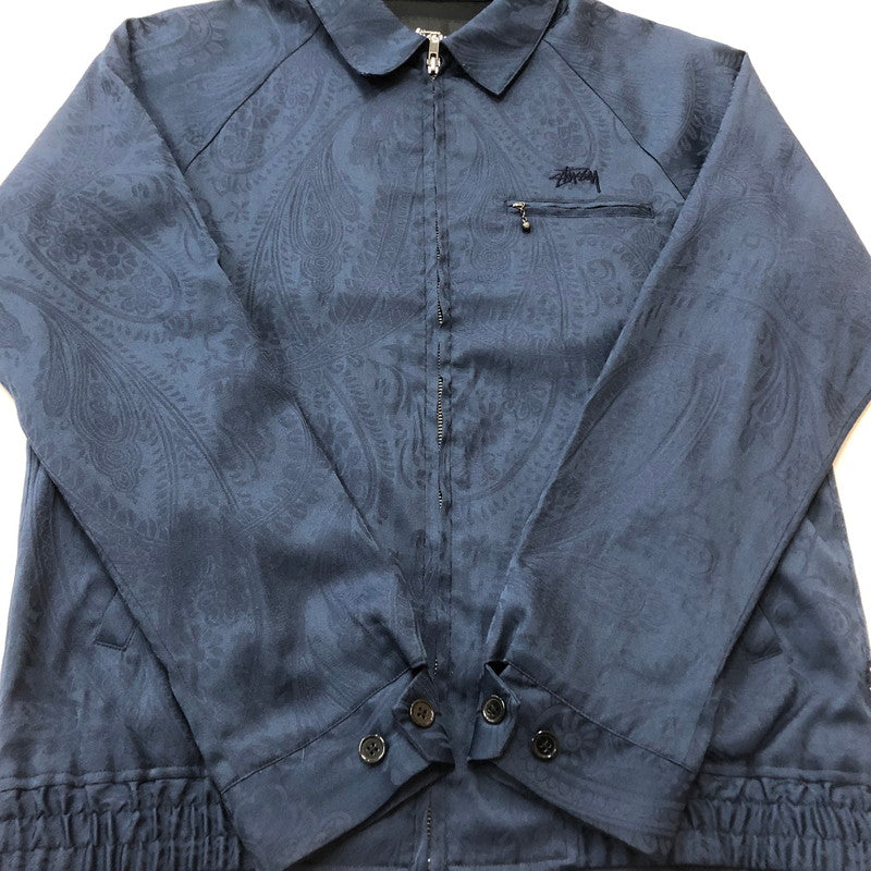 【中古品】【メンズ】 STUSSY ステューシー PAISLEY BRYAN JACKET 115461 ペイズリー ブライアン ジャケット アウター 142-260702-sa-07-tei サイズ：S カラー：ネイビー 万代Net店