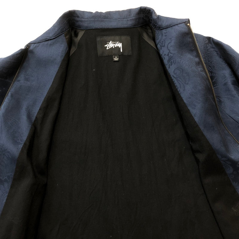 【中古品】【メンズ】 STUSSY ステューシー PAISLEY BRYAN JACKET 115461 ペイズリー ブライアン ジャケット アウター 142-260702-sa-07-tei サイズ：S カラー：ネイビー 万代Net店