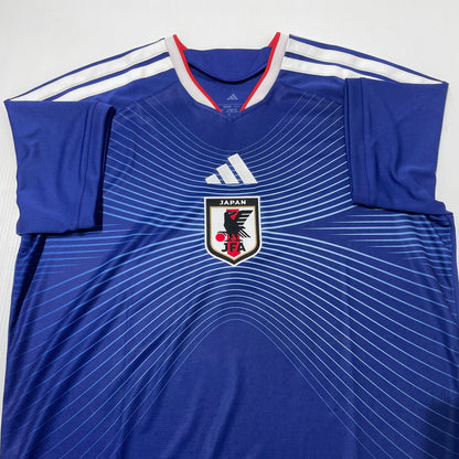 【中古品】【メンズ】 ADIDAS アディダス 2026 JAPAN NATIONAL FOOTBALL TEAM REPLICA JERSEY KD3345 2026年 サッカー 日本代表 レプリカ ユニフォーム 半袖 トップス 148-260706-sa-06-tei サイズ：3XL カラー：ブルー 万代Net店