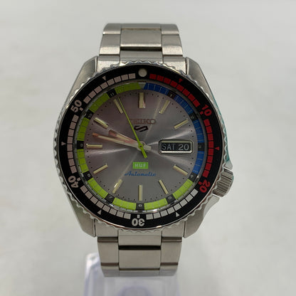 【中古品】【メンズ】 SEIKO セイコー × HUF ハフ 別注 コラボ 5 SPORTS WATCH SBSA279 5スポーツ 腕時計 メカニカル 自動巻き 197-260709-ko-08-tei カラー：シルバー 万代Net店