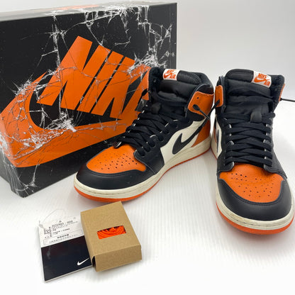 【中古品】【メンズ】 NIKE ナイキ AIR JORDAN 1 RETRO HIGH OG "SHATTERED BA DZ5485-008 エア ジョーダン 1 レトロ ハイ オージー シャッタード バック ボード スニーカー 靴 160-260824-sa-03-tei サイズ：27 カラー：オレンジ 万代Net店