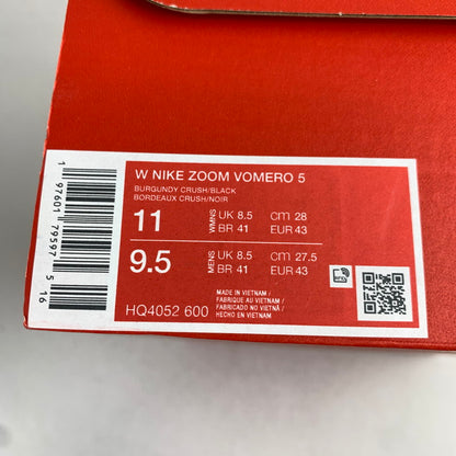 【中古美品】【メンズ】 NIKE ナイキ HQ4052-600 ZOOM VOMERO 5 ブラック サイズ28cm 箱付き・黒タグ付き スニーカー 靴 ※箱に傷みあり 160-260822-io-02-fuzh 万代Net店