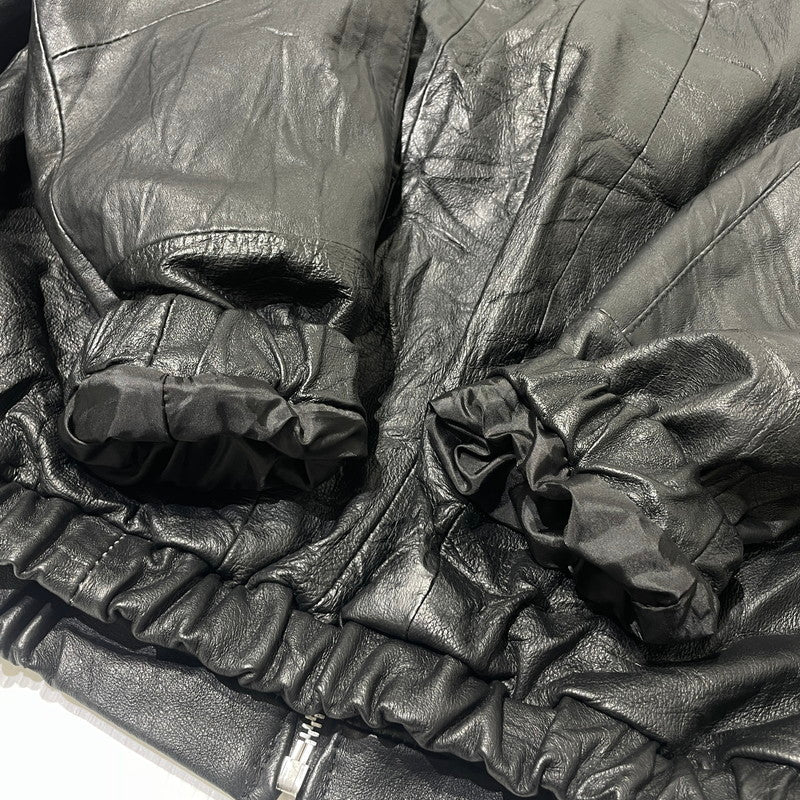 【中古品】【メンズ】 ANYTEE エニティー FRAGMENTS OF VINTAGE LEATHER ZIP-UP JACKET フラグメンツ オブ ヴィンテージ レザー ジップ アップ ジャケット アウター 142-260706-sa-22-tei サイズ：FREE カラー：ブラック 万代Net店