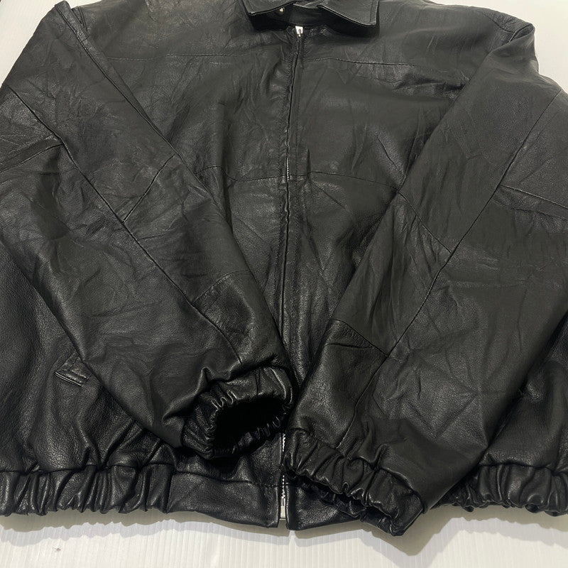 【中古品】【メンズ】 ANYTEE エニティー FRAGMENTS OF VINTAGE LEATHER ZIP-UP JACKET フラグメンツ オブ ヴィンテージ レザー ジップ アップ ジャケット アウター 142-260706-sa-22-tei サイズ：FREE カラー：ブラック 万代Net店