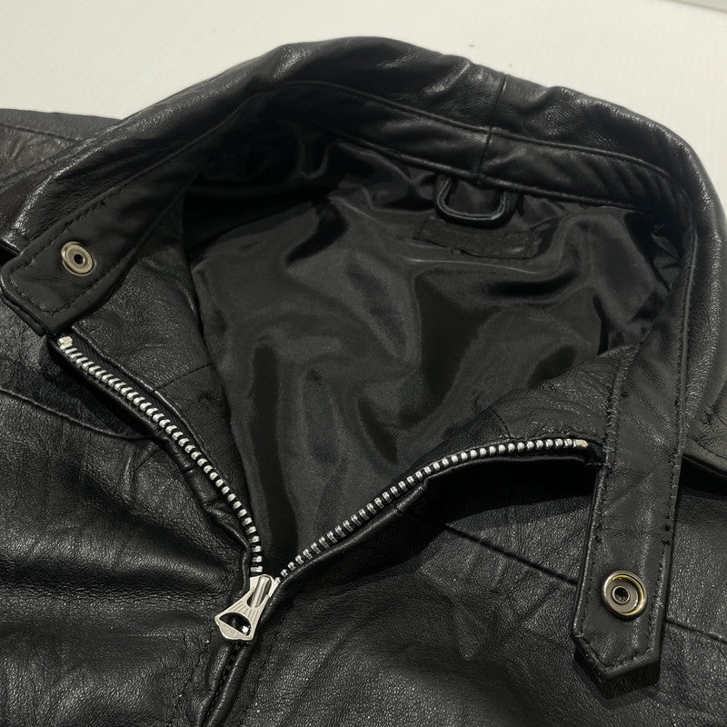 【中古品】【メンズ】 ANYTEE エニティー FRAGMENTS OF VINTAGE LEATHER ZIP-UP JACKET フラグメンツ オブ ヴィンテージ レザー ジップ アップ ジャケット アウター 142-260706-sa-22-tei サイズ：FREE カラー：ブラック 万代Net店