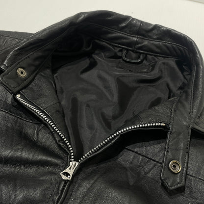 【中古品】【メンズ】 ANYTEE エニティー FRAGMENTS OF VINTAGE LEATHER ZIP-UP JACKET フラグメンツ オブ ヴィンテージ レザー ジップ アップ ジャケット アウター 142-260706-sa-22-tei サイズ：FREE カラー：ブラック 万代Net店