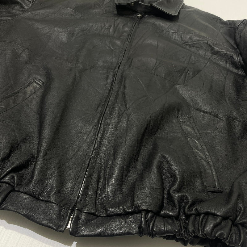 【中古品】【メンズ】 ANYTEE エニティー FRAGMENTS OF VINTAGE LEATHER ZIP-UP JACKET フラグメンツ オブ ヴィンテージ レザー ジップ アップ ジャケット アウター 142-260706-sa-22-tei サイズ：FREE カラー：ブラック 万代Net店