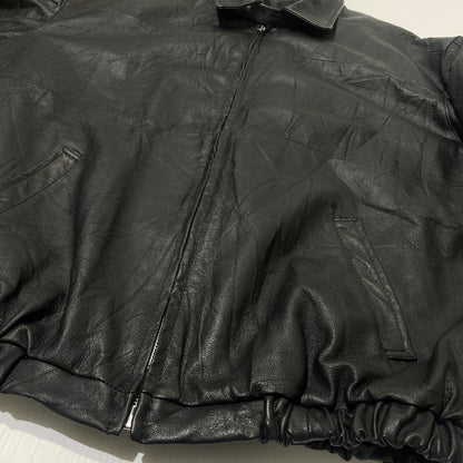 【中古品】【メンズ】 ANYTEE エニティー FRAGMENTS OF VINTAGE LEATHER ZIP-UP JACKET フラグメンツ オブ ヴィンテージ レザー ジップ アップ ジャケット アウター 142-260706-sa-22-tei サイズ：FREE カラー：ブラック 万代Net店