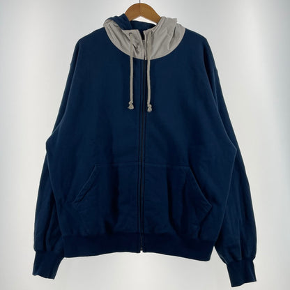 【中古品】【メンズ】 GOURMET JEANS グルメ ジーンズ ZIP PARKA GR-CT-005 ジップ パーカー 長袖 トップス ジップ アップ 142-260706-sa-15-tei サイズ：FREE カラー：ネイビーホワイト 万代Net店