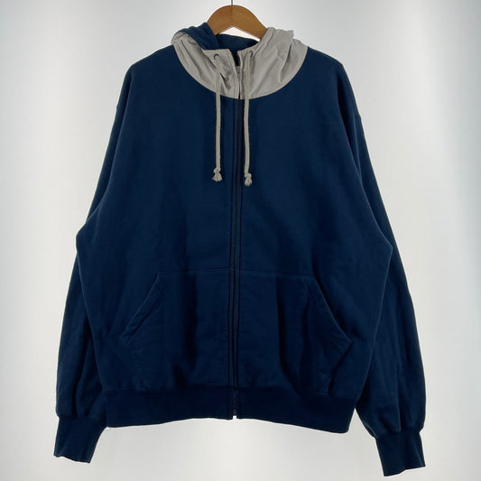 【中古品】【メンズ】 GOURMET JEANS グルメ ジーンズ ZIP PARKA GR-CT-005 ジップ パーカー 長袖 トップス ジップ アップ 142-260706-sa-15-tei サイズ：FREE カラー：ネイビーホワイト 万代Net店