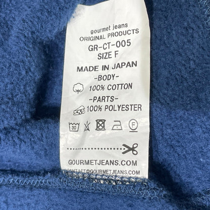 【中古品】【メンズ】 GOURMET JEANS グルメ ジーンズ ZIP PARKA GR-CT-005 ジップ パーカー 長袖 トップス ジップ アップ 142-260706-sa-15-tei サイズ：FREE カラー：ネイビーホワイト 万代Net店