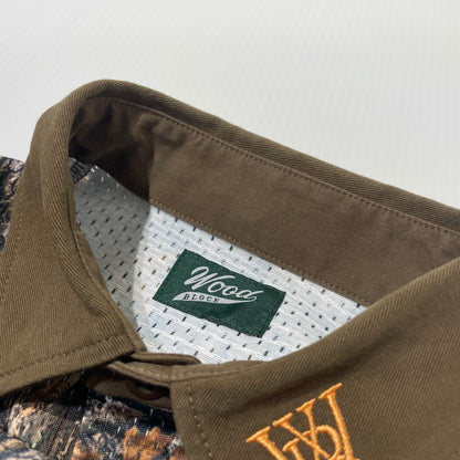 【中古品】【メンズ】 WOODBLOCK ウッドブロック WB-25AW-003 L/S MESH RUGGER SHIRT REAL TREE CAMO ロングスリーブ メッシュ ラガー シャツ リアル ツリー カモ 長袖 シャツ トップス 142-260706-sa-17-tei サイズ：FREE カラー：カモ 万代Net店