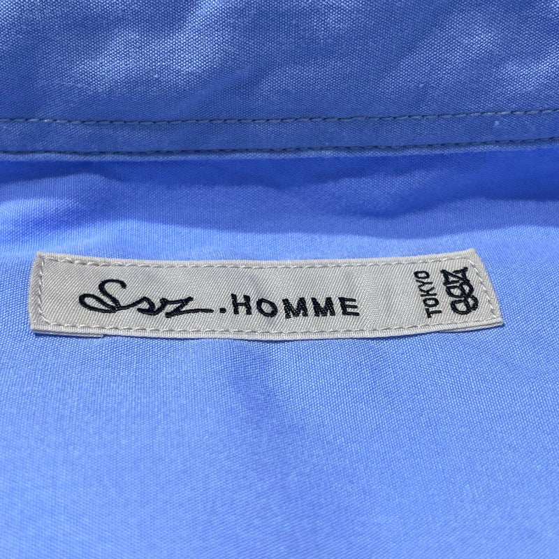 【中古品】【メンズ】 SSZ BEAMS エスエスズィー ビームス LOOSE NECK SHIRT 25F-SK1104 ルーズネック シャツ 長袖 トップス 147-260706-sa-07-tei サイズ：L カラー：ブルー 万代Net店