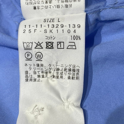 【中古品】【メンズ】 SSZ BEAMS エスエスズィー ビームス LOOSE NECK SHIRT 25F-SK1104 ルーズネック シャツ 長袖 トップス 147-260706-sa-07-tei サイズ：L カラー：ブルー 万代Net店