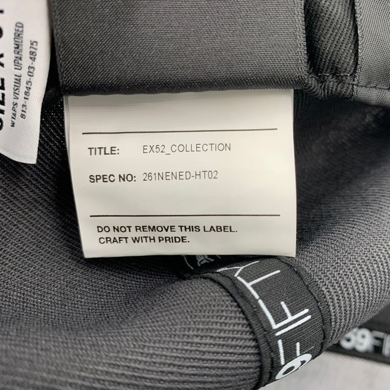 【中古品】【メンズ】 NEW ERA ニューエラ × WTAPS ダブルタップス 別注 コラボ 59FIFTY LOW PROFILE CAP 261NENED-HT02 ロー プロフィール キャップ 帽子 ボールキャップ 185-260709-ko-16-tei サイズ：04 カラー：チャコール 万代Net店