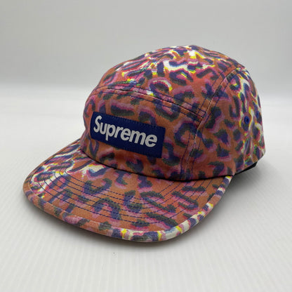 【中古品】【メンズ】 SUPREME シュプリーム 24FW WASHED CHINO TWILL CAMP CAP ウォッシュド チノ ツイル キャンプ キャップ 帽子 レオパード 185-260704-yo-01-tei サイズ：58cm カラー：ピンク 万代Net店