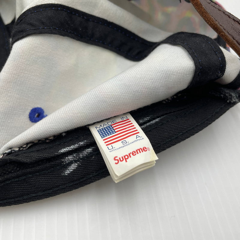 【中古品】【メンズ】 SUPREME シュプリーム 24FW WASHED CHINO TWILL CAMP CAP ウォッシュド チノ ツイル キャンプ キャップ 帽子 レオパード 185-260704-yo-01-tei サイズ：58cm カラー：ピンク 万代Net店