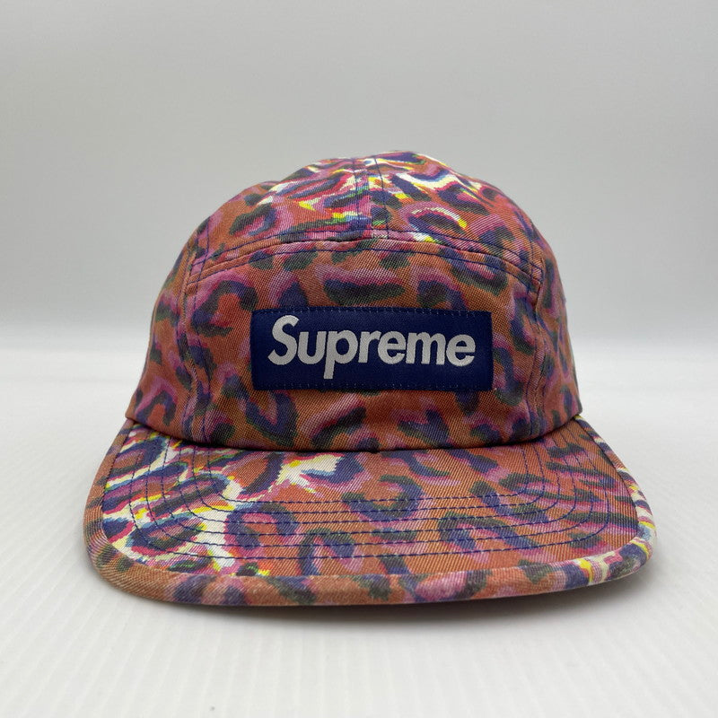 【中古品】【メンズ】 SUPREME シュプリーム 24FW WASHED CHINO TWILL CAMP CAP ウォッシュド チノ ツイル キャンプ キャップ 帽子 レオパード 185-260704-yo-01-tei サイズ：58cm カラー：ピンク 万代Net店