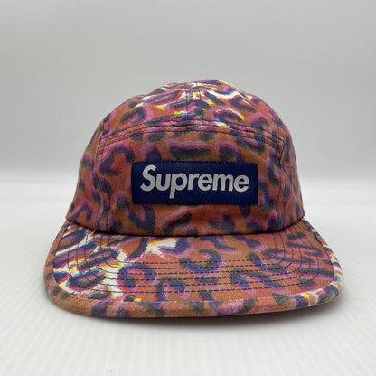 【中古品】【メンズ】 SUPREME シュプリーム 24FW WASHED CHINO TWILL CAMP CAP ウォッシュド チノ ツイル キャンプ キャップ 帽子 レオパード 185-260704-yo-01-tei サイズ：58cm カラー：ピンク 万代Net店