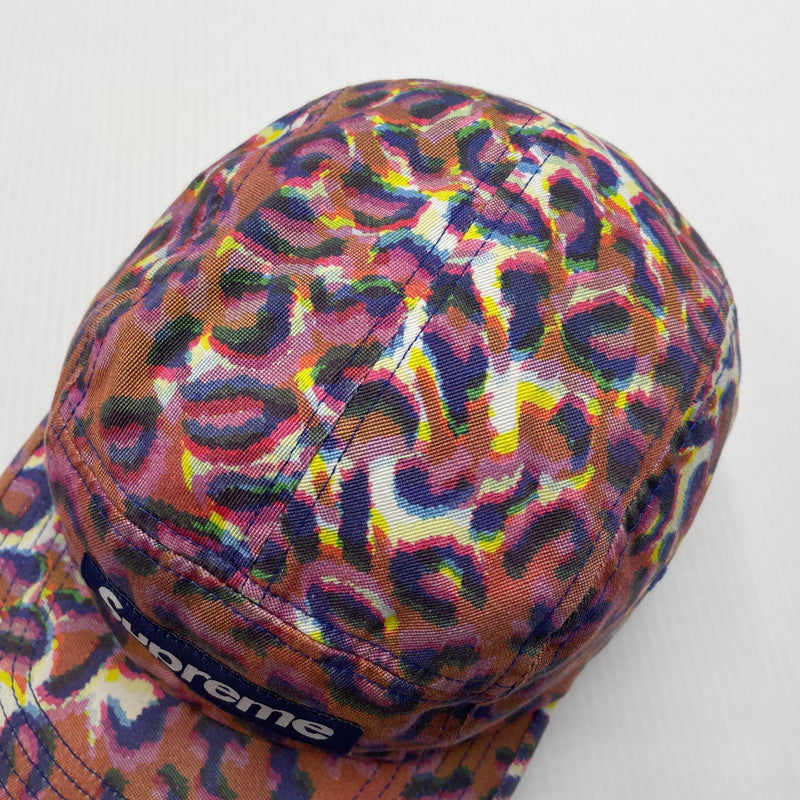 【中古品】【メンズ】 SUPREME シュプリーム 24FW WASHED CHINO TWILL CAMP CAP ウォッシュド チノ ツイル キャンプ キャップ 帽子 レオパード 185-260704-yo-01-tei サイズ：58cm カラー：ピンク 万代Net店