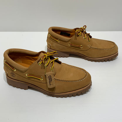 【中古品】【メンズ】 Timberland ティンバーランド × andreM hoffwann アンドレ ホフマン 別注 コラボ 3 EYE CLASSIC LUG TB0A44YF754 スリーアイ クラシックラグ デッキシューズ 靴 ブーツ 164-260709-ko-02-tei サイズ：27 カラー：ブラウン 万代Net店