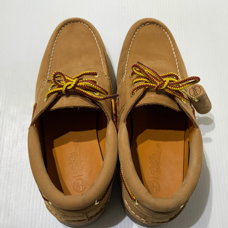 【中古品】【メンズ】 Timberland ティンバーランド × andreM hoffwann アンドレ ホフマン 別注 コラボ 3 EYE CLASSIC LUG TB0A44YF754 スリーアイ クラシックラグ デッキシューズ 靴 ブーツ 164-260709-ko-02-tei サイズ：27 カラー：ブラウン 万代Net店