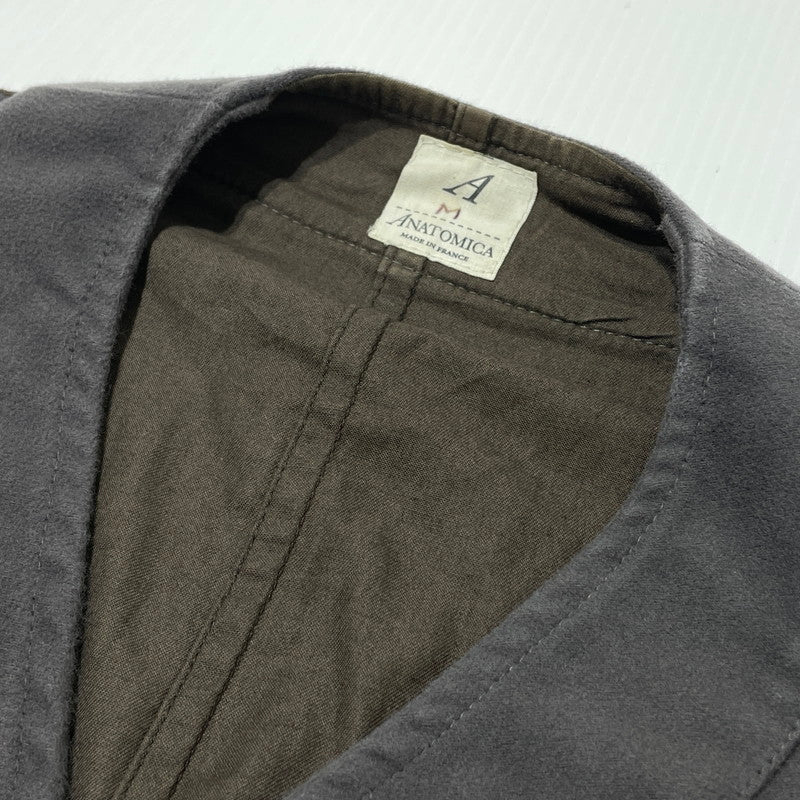 【中古品】【メンズ】 ANATOMICA アナトミカ SAGAN VEST ENGLISH MOLESKIN サガン ベスト イングリッシュ モールスキン トップス 140-260706-sa-03-tei サイズ：M カラー：ブラウン 万代Net店
