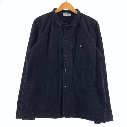 【中古品】【メンズ】 ARCH SAPPORO アーチ サッポロ BRITISH WORK JACKET ブリティッシュ ワークジャケット ライトアウター 140-260707-yo-20-tei サイズ：L カラー：ネイビー 万代Net店