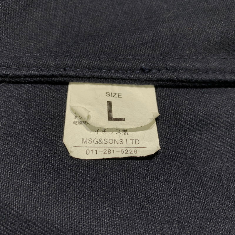 【中古品】【メンズ】 ARCH SAPPORO アーチ サッポロ BRITISH WORK JACKET ブリティッシュ ワークジャケット ライトアウター 140-260707-yo-20-tei サイズ：L カラー：ネイビー 万代Net店