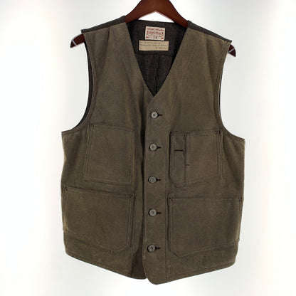 【中古品】【メンズ】 BONCOURA ボンクラ WORK GILET ワークジレ ライトアウター ベスト 140-260720-ko-14-tei サイズ：36 カラー：ベージュ 万代Net店