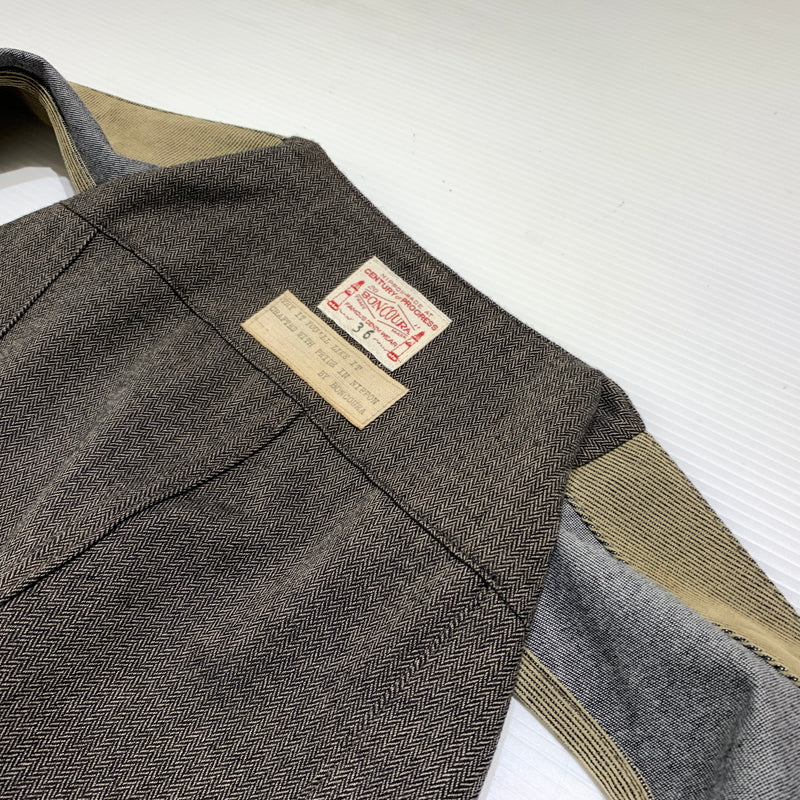 【中古品】【メンズ】 BONCOURA ボンクラ WORK GILET ワークジレ ライトアウター ベスト 140-260720-ko-14-tei サイズ：36 カラー：ベージュ 万代Net店